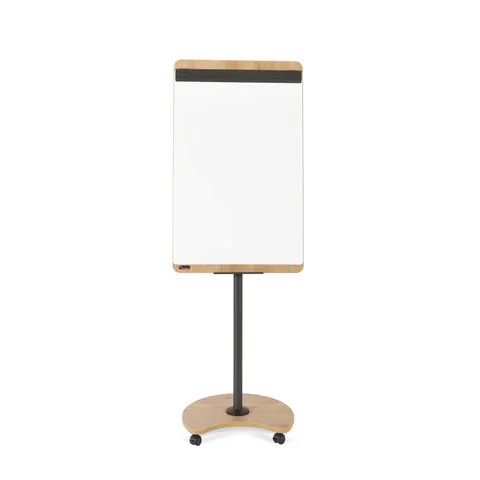 Rocada Flipchart Natural, Magnetic, pe Roți, cu Brațe, 105 x 67 cm