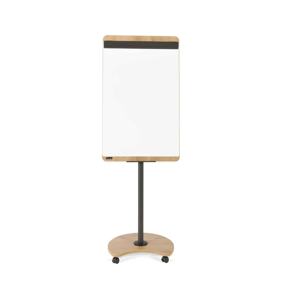 Rocada Flipchart Natural, Magnetic, pe Roți, cu Brațe, 105 x 67 cm