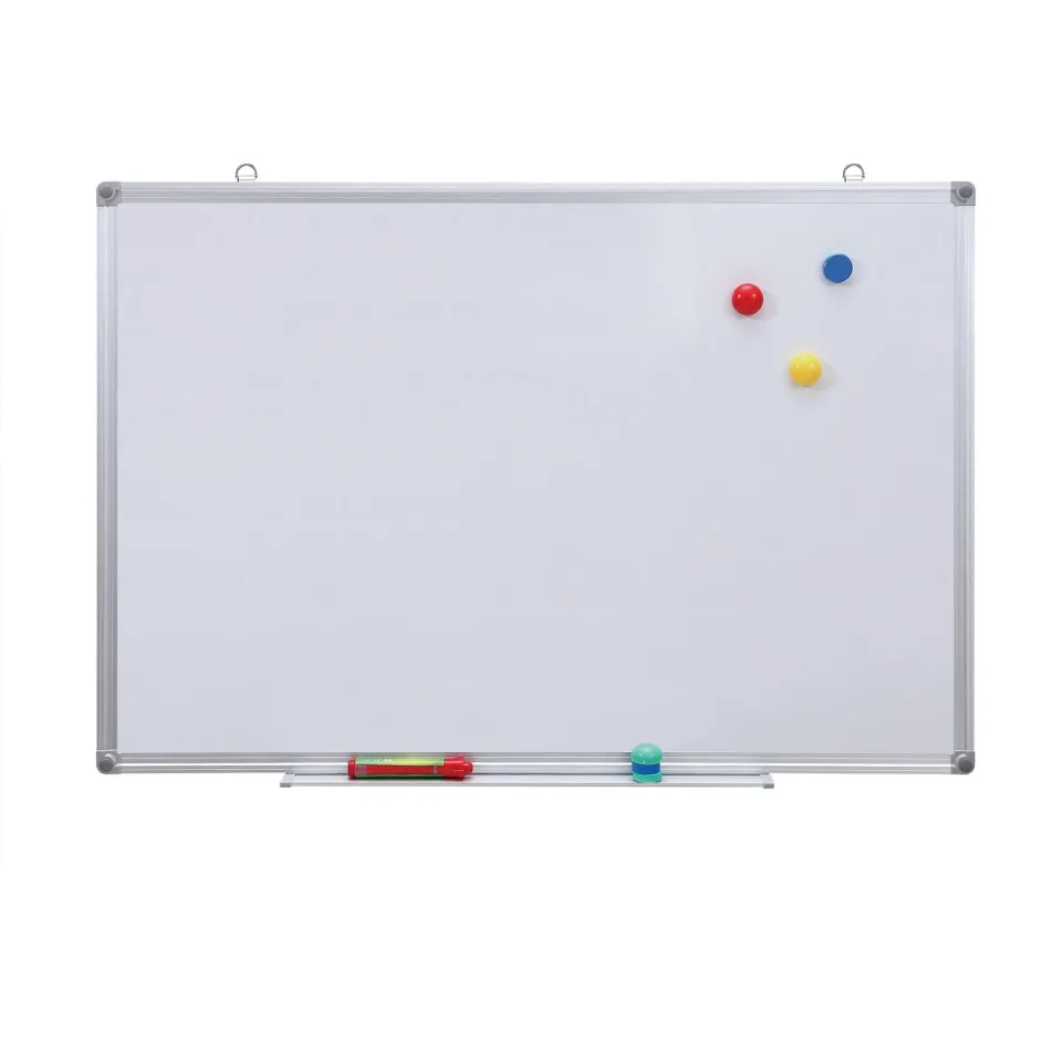 Office 1 Tablă albă, 90 x 120 cm, magnetică, cu ramă din aluminiu
