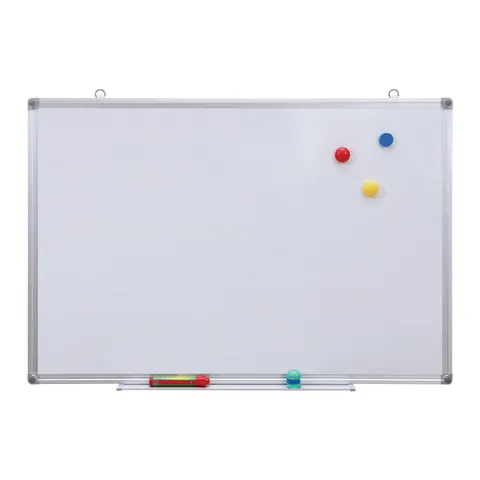 Office 1 Tablă albă, 120 x 180 cm, magnetică, cu ramă din aluminiu