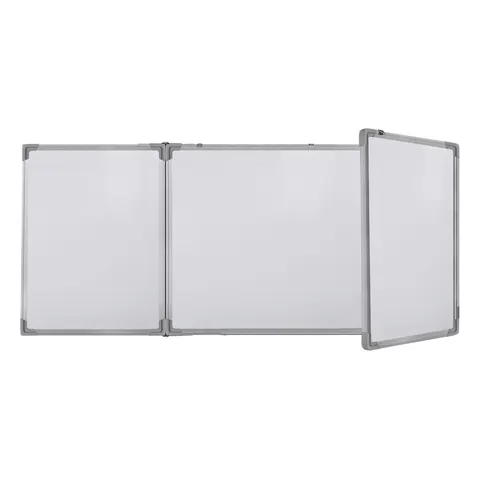 Office 1 Tabla albă, triplă, 120 x 480 (120 + 240 + 120) cm, magnetică, cadru din aluminiu