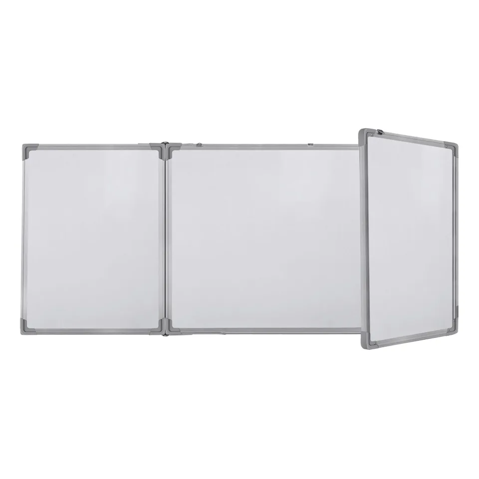 Office 1 Tabla albă, triplă, 120 x 480 (120 + 240 + 120) cm, magnetică, cadru din aluminiu