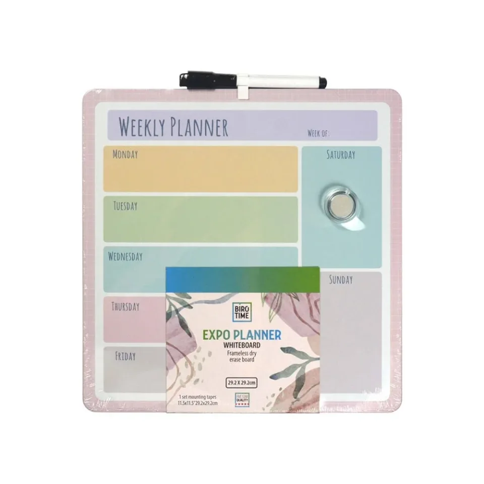 Biro Time Planner Board, cu marker, 29 x 29 cm, diverse