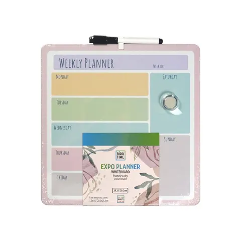 Biro Time Planner Board, cu marker, 29 x 29 cm, diverse