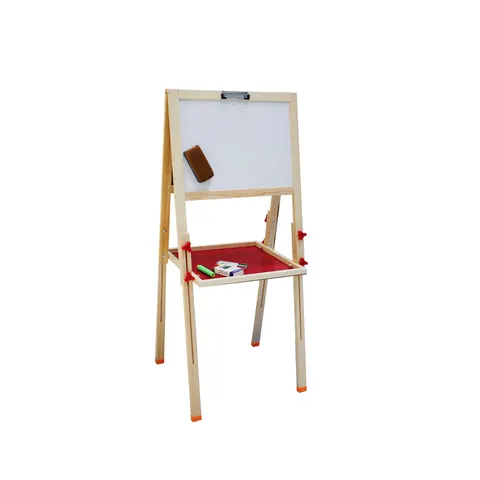 Tabla combinată Foska, pentru copii, magnetică, cu două fețe, 45 x 35 cm