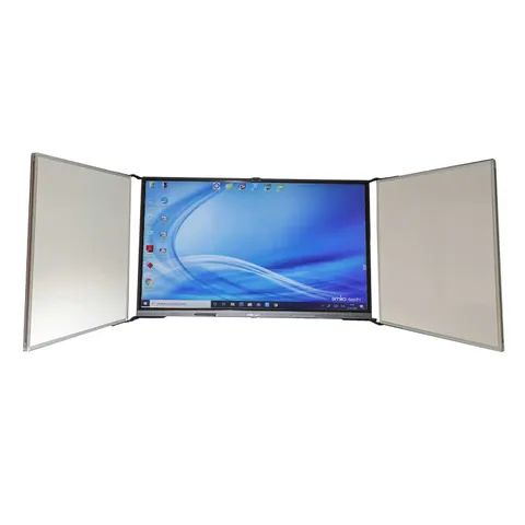 Office 1 Tablă albă Wings, ceramică, cu 2 aripi, pentru ecran de 86''