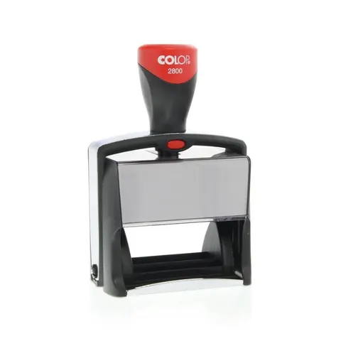 Colop Ștampilă 2800N, antibacteriană, dreptunghiulară, 68 x 49 mm, negru