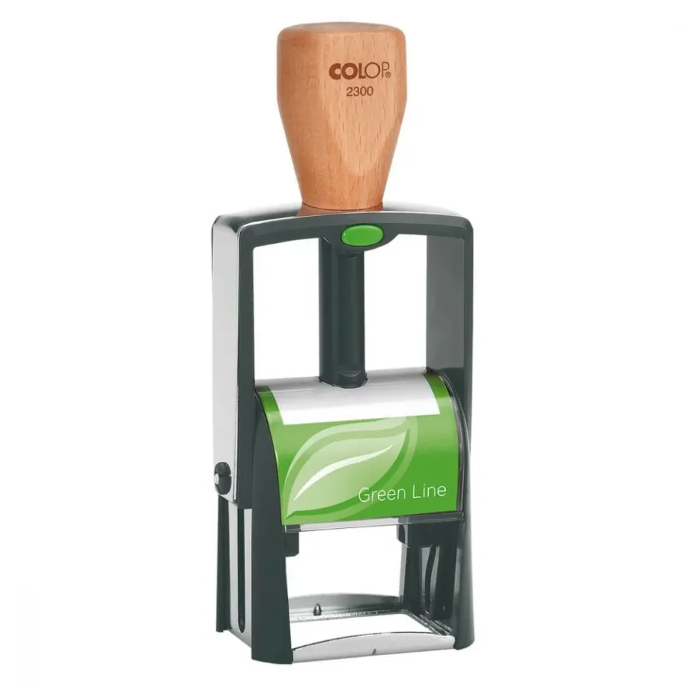 Colop Ștampilă Green Line 2300, dreptunghiulară, 45 x 30 mm, albastru