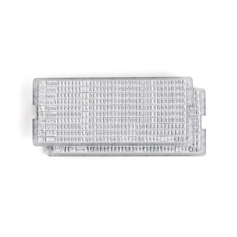 Litere Colop pentru ștampilă, 3,5 mm, alfabet latin