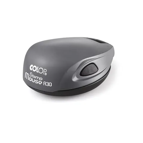 Colop Ștampilă Stamp Mouse R 30, de buzunar, rotundă, 30 mm, gri