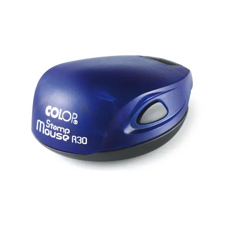 Colop Ștampilă Stamp Mouse R 30, de buzunar, rotundă, 30 mm, indigo