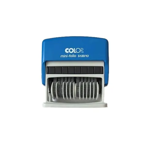 Colop Ștampilă S120/13, leva și euro, negru