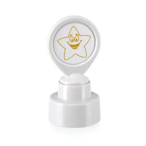 Timbru motivațional Colop „Golden Star”, alb