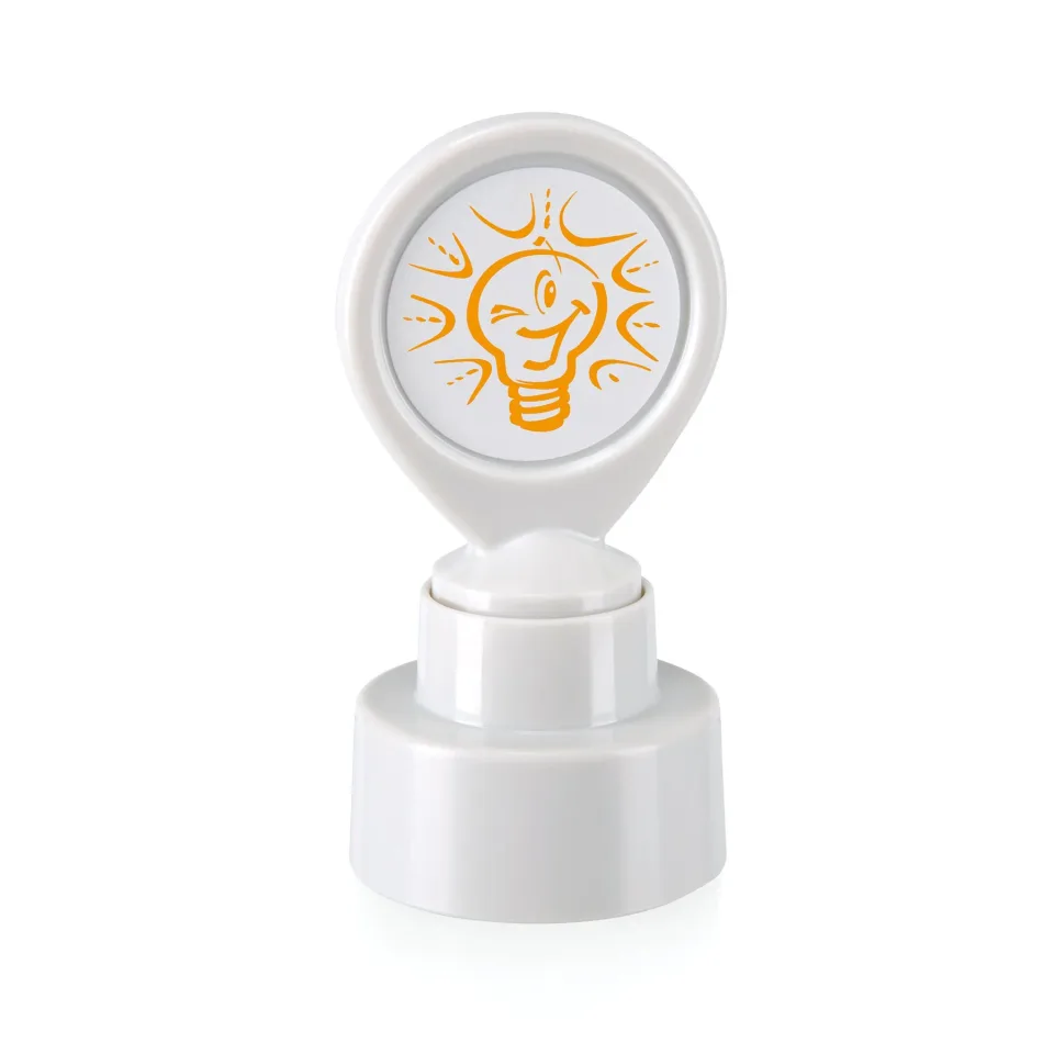 Ștampila motivațională Colop „Bulb”, albă