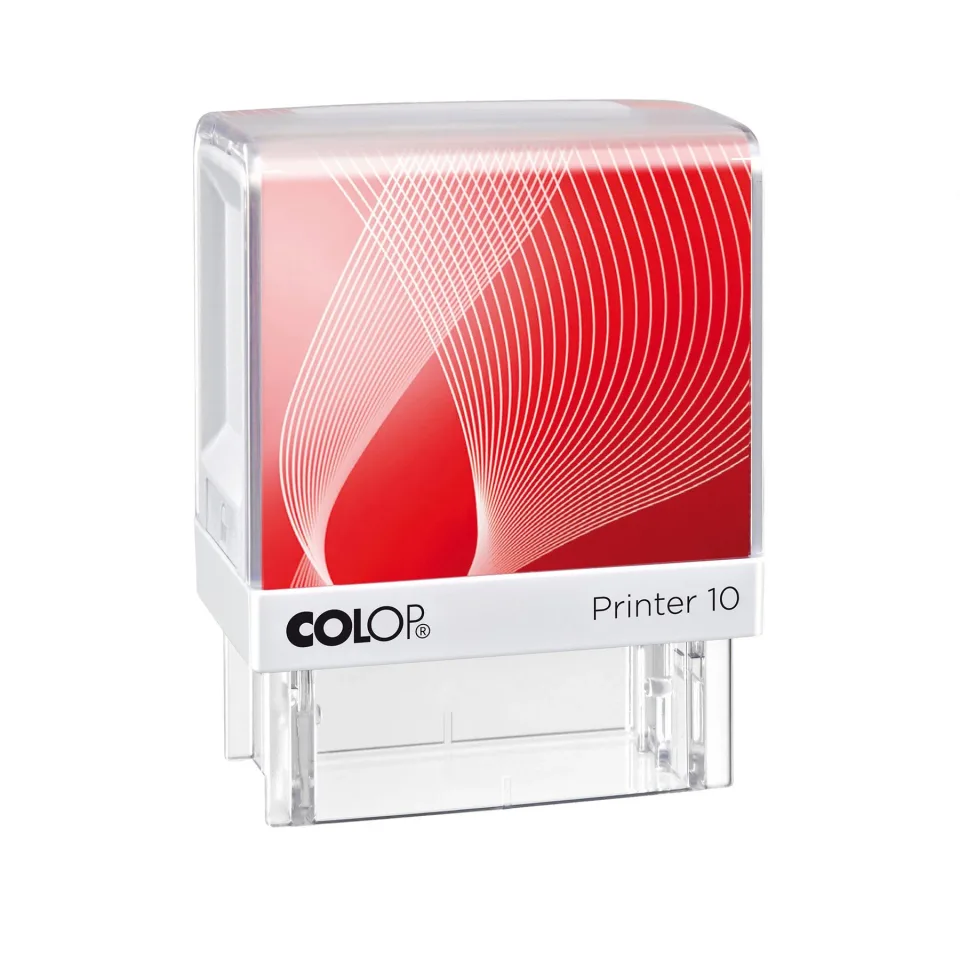 Colop Ștampilă Printer 10, dreptunghiulară, 10 x 27 mm, albastru