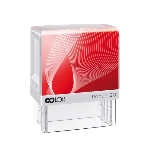 Colop Ștampilă Printer 20, dreptunghiulară, 14 x 38 mm, albastră