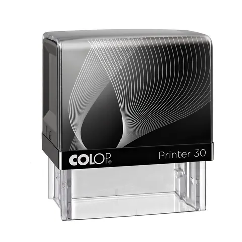 Colop Ștampilă Printer 30, dreptunghiulară, 18 x 47 mm, negru
