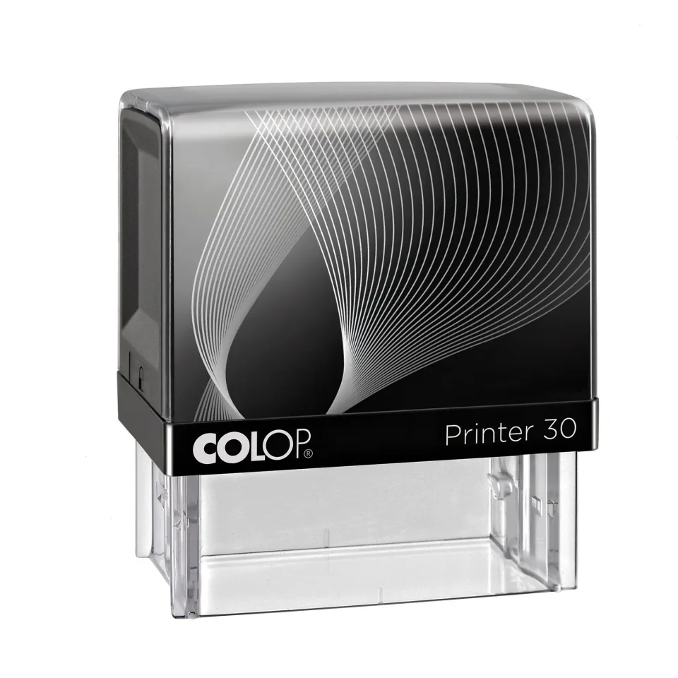 Colop Ștampilă Printer 30, dreptunghiulară, 18 x 47 mm, negru