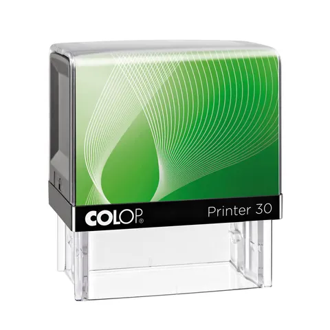 Colop Ștampilă Green Printer 30, dreptunghiulară, 18 x 47 mm, albastru, cu tuș