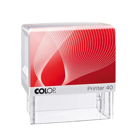 Colop Ștampilă Printer 40, dreptunghiulară, 23 x 59 mm, roșu