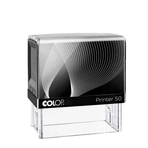 Colop Ștampilă Printer 50, dreptunghiulară, 30 x 69 mm, negru
