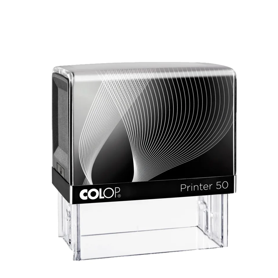 Colop Ștampilă Printer 50, dreptunghiulară, 30 x 69 mm, negru