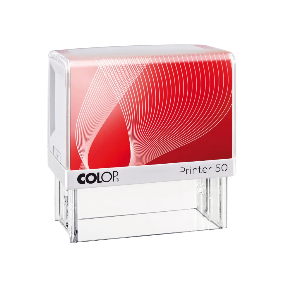 Colop Ștampilă Printer 50, dreptunghiulară, 30 x 69 mm, albastru