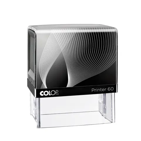 Colop Ștampilă Printer 60, dreptunghiulară, 37 x 76 mm, negru