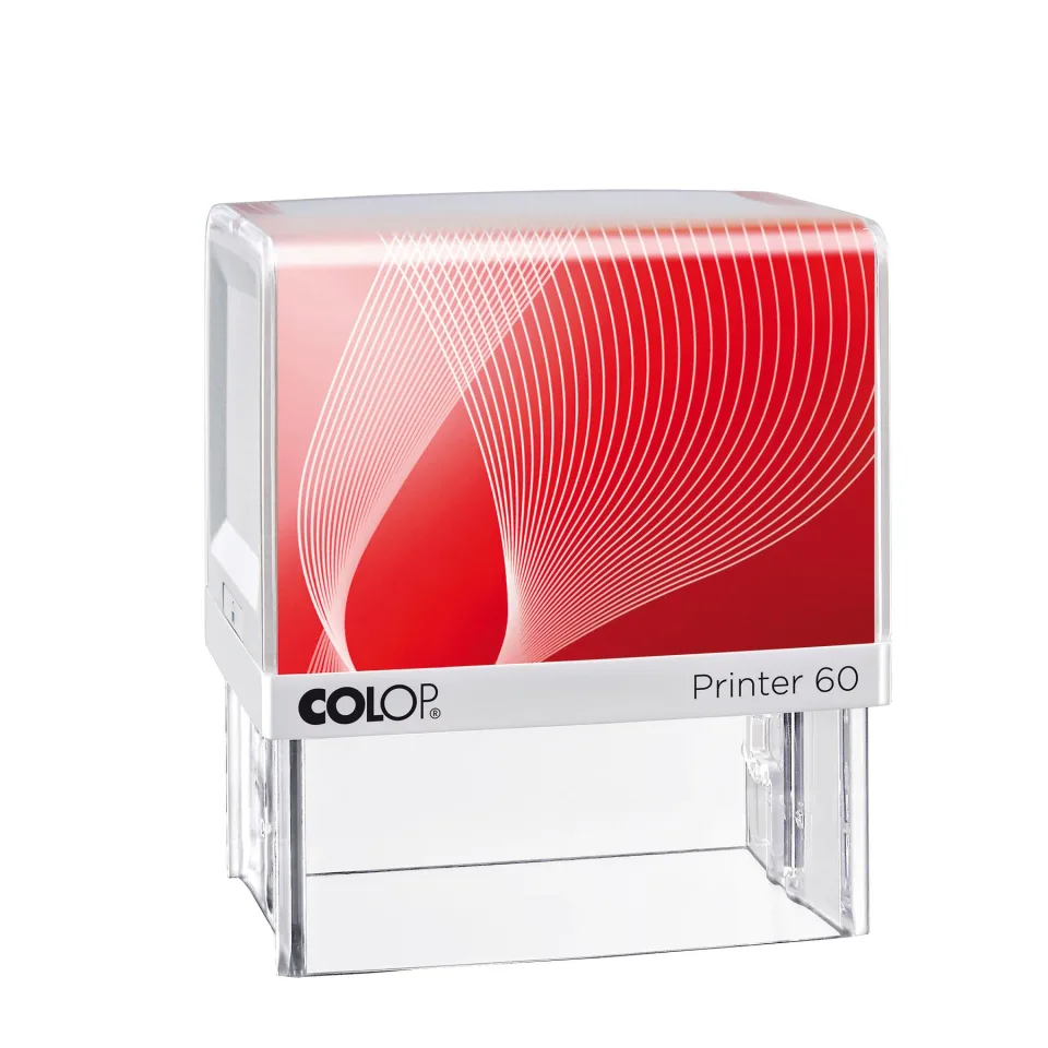 Colop Ștampilă Printer 60, dreptunghiulară, 37 x 76 mm, albastru