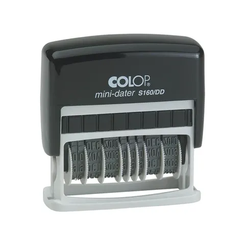 Colop Dater S160/DD, două cifre pentru dată, negru