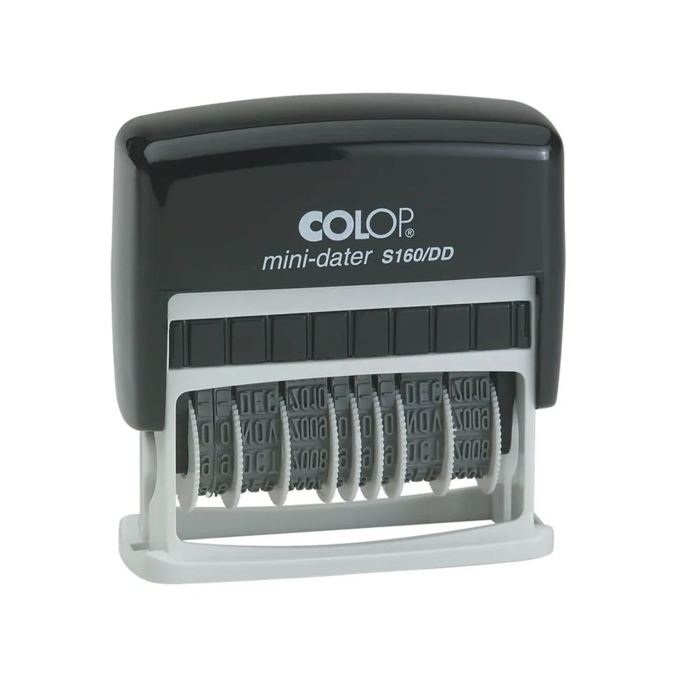 Colop Dater S160/DD, două cifre pentru dată, negru