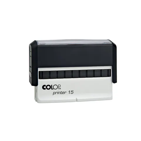 Colop Ștampilă Printer 15, dreptunghiulară, 10 x 69 mm, negru