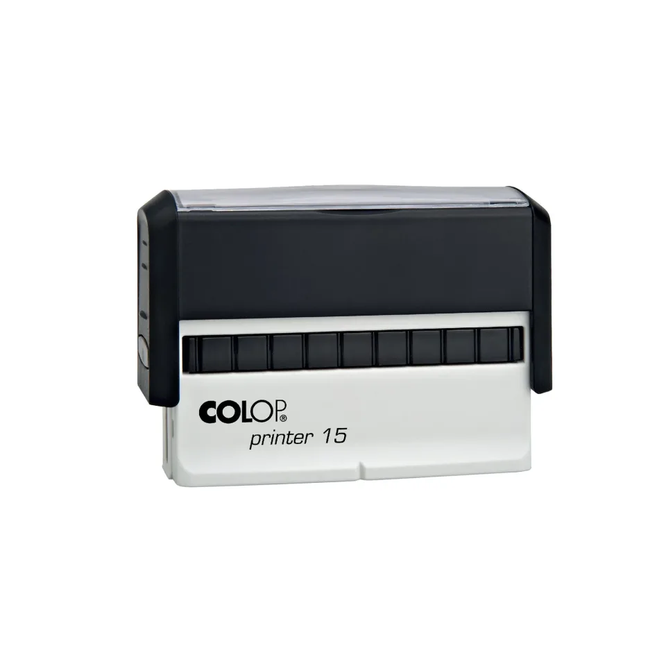 Colop Ștampilă Printer 15, dreptunghiulară, 10 x 69 mm, negru