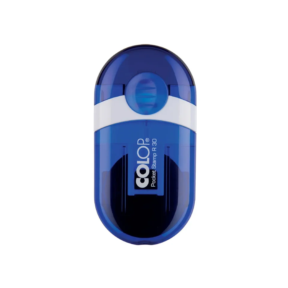 Colop Ștampilă de buzunar R 30, rotundă, 30 mm, culoare indigo