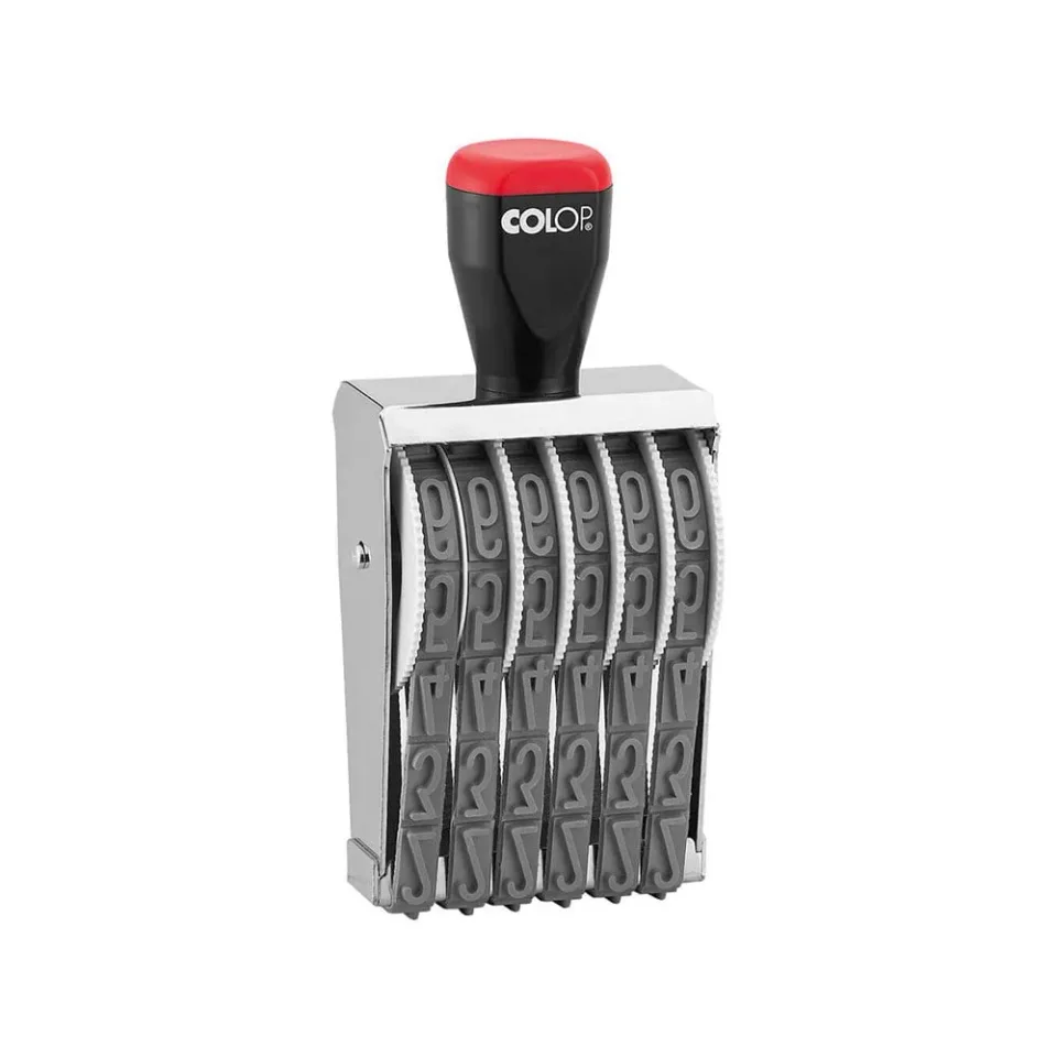 Ștampilă de numerotat Colop 18006, cu 6 cifre, manuală