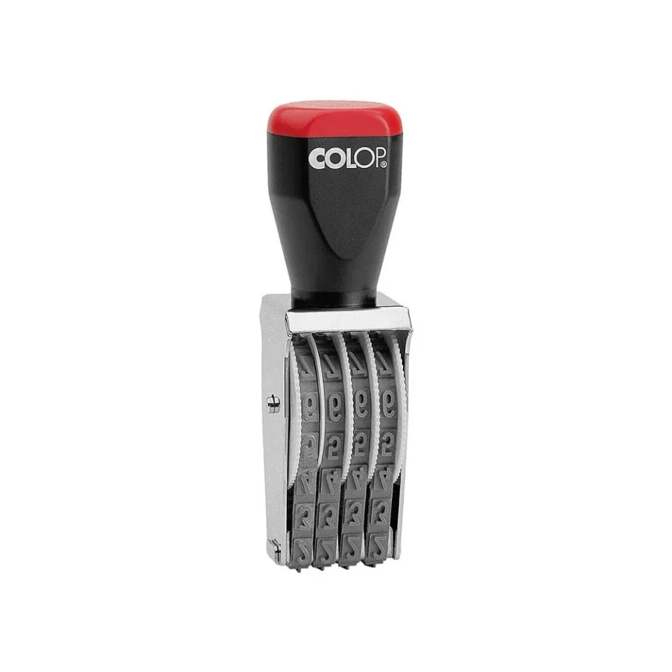 Ștampilă numerică Colop 09004, 9 mm, cu 4 cifre, manuală
