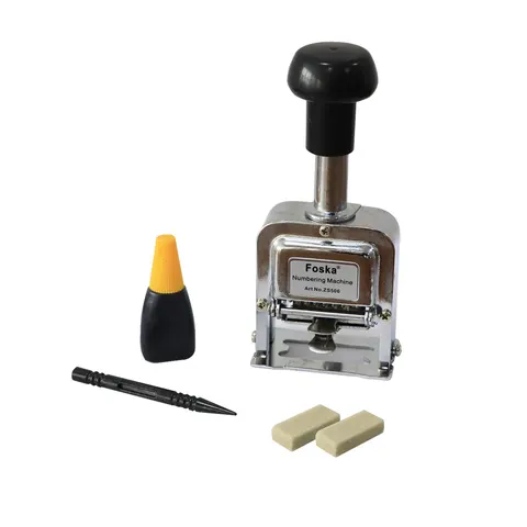 Mașină de numerotat Foska, metal, automată, 6 cifre, înălțime 5 mm