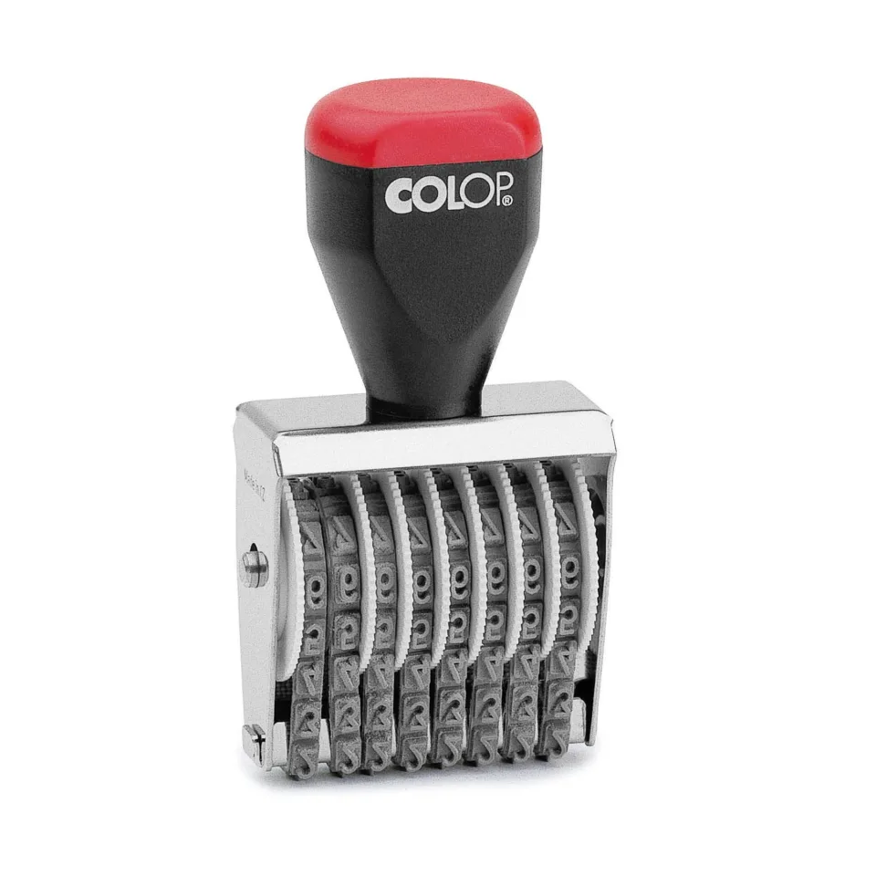 Colop Stampilă Numerotare 04008, cu 8 Cifre, 4 mm, Negru