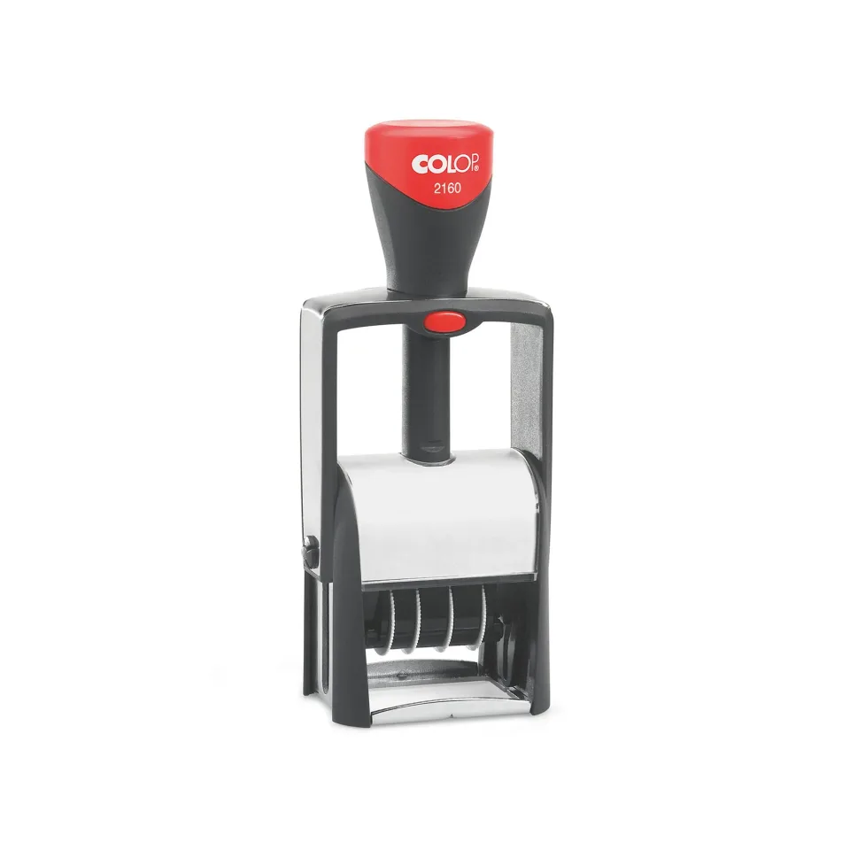 Colop Datator 2160, cu cifre și clișeu, 41 x 24 mm, albastru