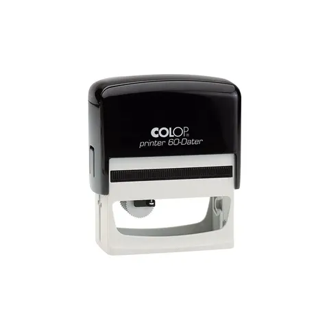Stampilă datator Colop PR 60 Dater-H, cu placă personalizată, negru