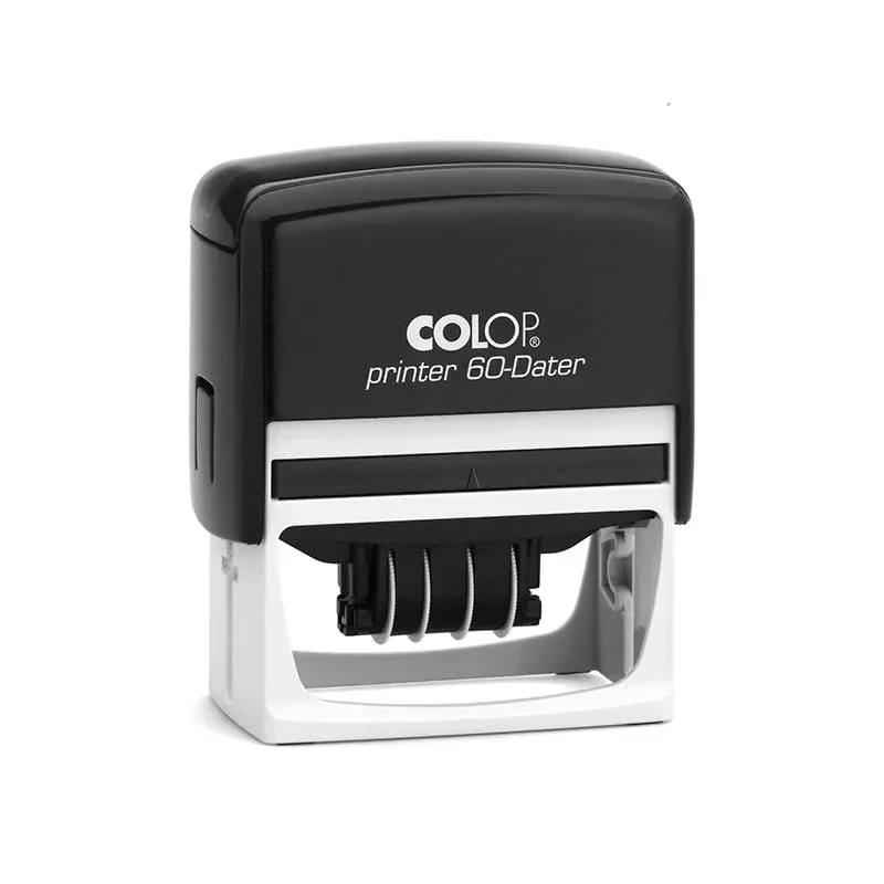 Colop Dater PR 60, cu placă, 76 x 37 mm, albastru