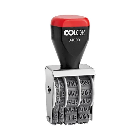 Colop Ștampilă cu dată 04000/04, cu litere, 4 mm