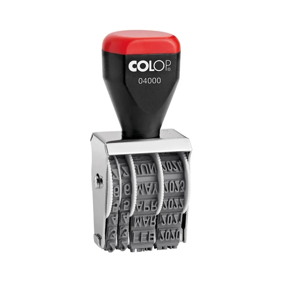 Colop Ștampilă cu dată 04000/04, cu litere, 4 mm