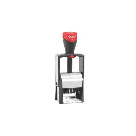 Colop Dater 2360, cu placă de text, cu cratime, 30 x 45 mm, albastru