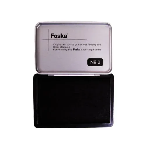 Foska tampon, Nr. 2, 84 x 122 mm, negru