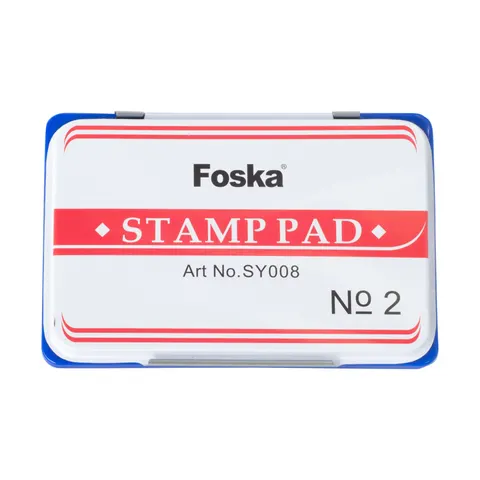 Foska Tuș de ștampilă nr. 2, 84 x 122 mm, albastru