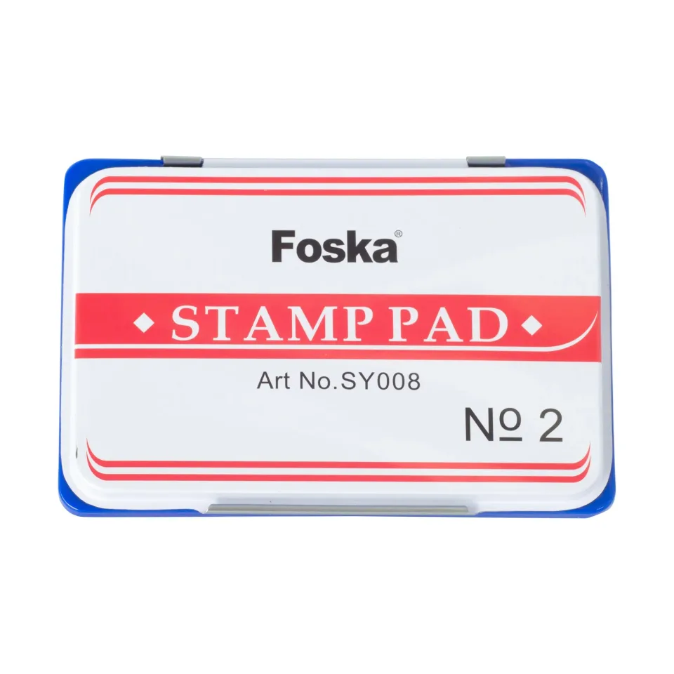 Foska Tuș de ștampilă nr. 2, 84 x 122 mm, albastru