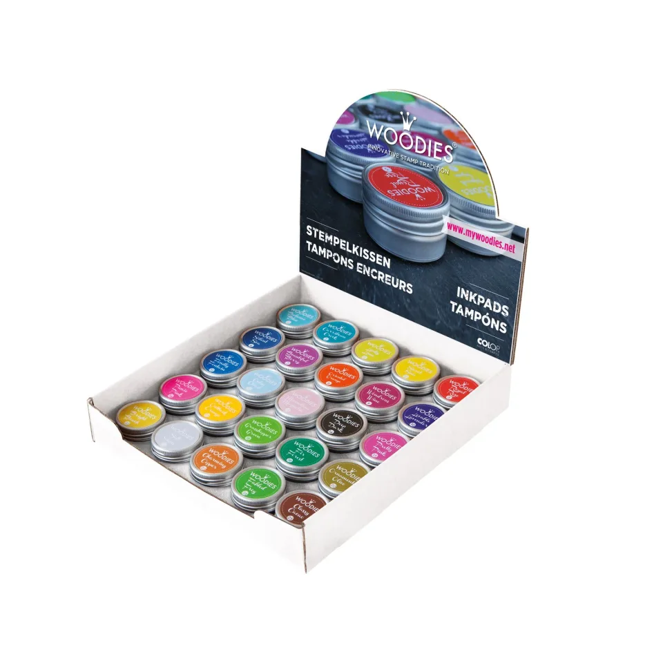 Colop Display Woodies, cu paduri de Crăciun, 25 bucăți, asortate