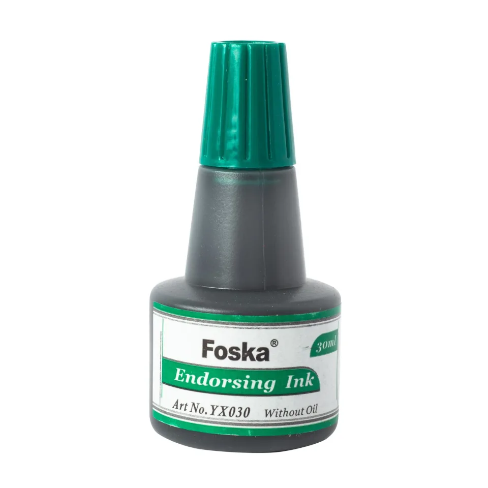 Cerneală pentru ștampilă Foska, 30 ml, verde