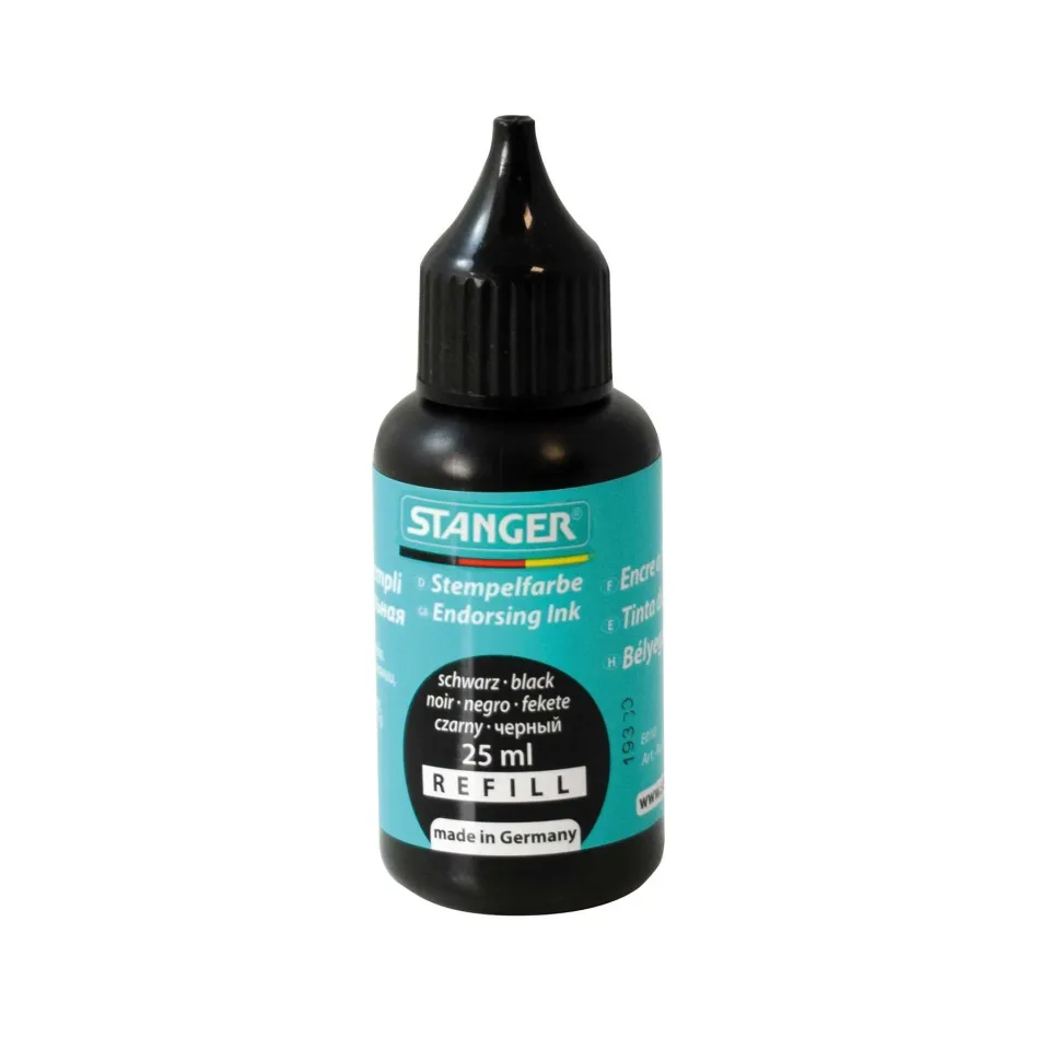 Stanger Cerneală pentru tampon de ștampilă, 25 ml, negru